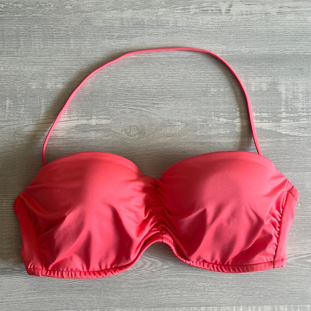 Womens Victorias Secret Swim Coral Bikini Top Size 36B